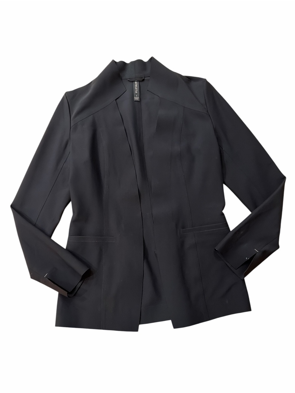 Athleta "Cosmic" Collarless Open-Front Blazer Jacket